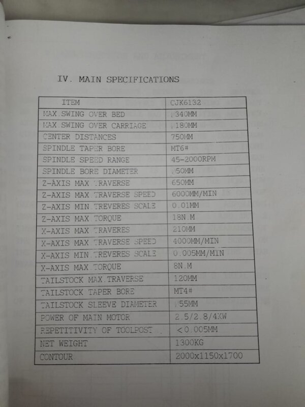 Torno paralelo FRAVER  CE- 1200- E
