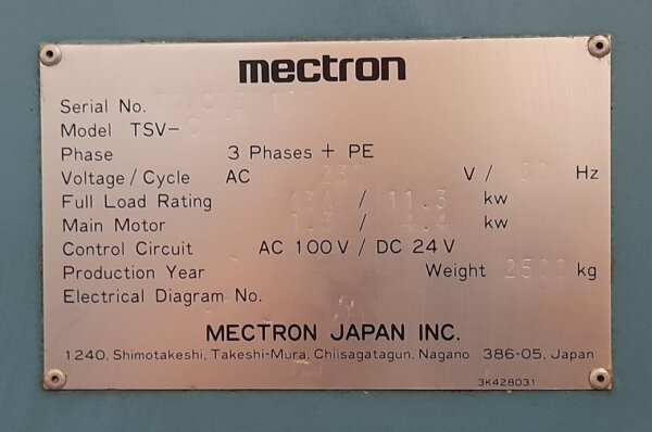 Miyano TSV-C35 - Centro de mecanizado vertical